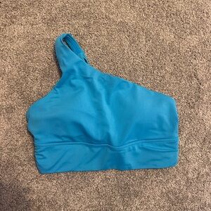 Blue One-Shoulder athleta sports bra